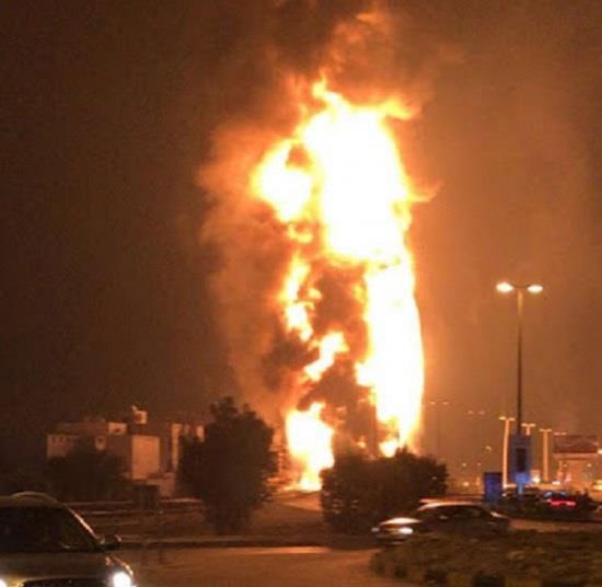 السيطرة على حريق اندلع بأنبوب نفط في البحرين