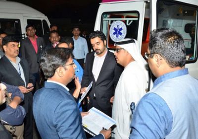 سفارة الإمارات في نيودلهي تستقبل الجرحى الـ88 فور وصولهم الهند