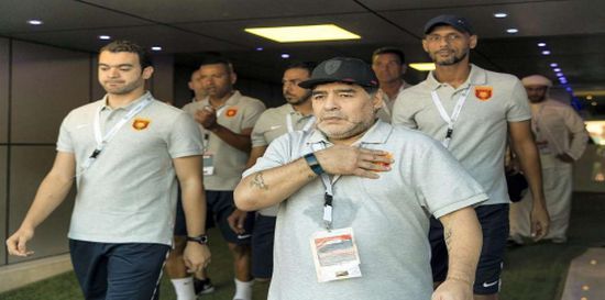 إيقاف مارادونا مدرب الفجيرة 4 مباريات بسبب محاولته الاعتداء على حكم مباراة بني ياس