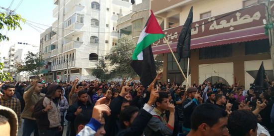مظاهرات في الضفة الغربية تندد بقرار ترامب بشأن القدس