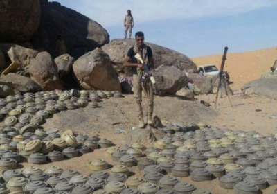 الجوف.. نزع 6 آلاف لغم زرعها الحوثيون في اليتمة