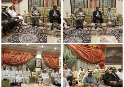 المحافظ البحسني يلتقي بجمع من رجال المال والأعمال بدولة الإمارات العربية المتحدة