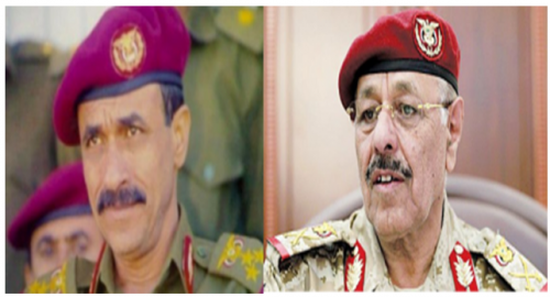 علي محسن يلتقي اللواء علي صالح الاحمر لاول مرة منذ 2011 