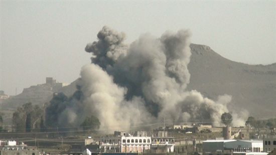  مقاتلات التحالف تقصف تجمعات ومواقع للحوثيين بصعدة ومخزن سلاح تابع لهم في مأرب