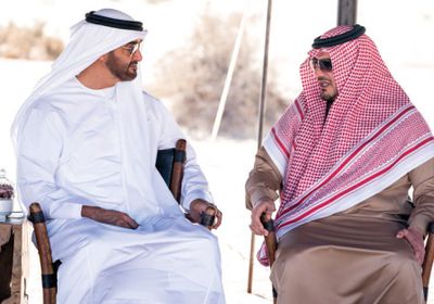 محمد بن زايد يبحث تطوير التعاون بين الإمارات والسعودية