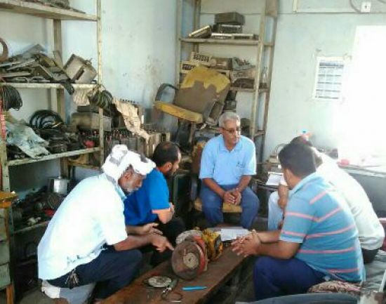  تنظيم دورة في صيانة عدادات الوقود وطرق معايرتها لفنيين من مؤسسة كهرباء عدن