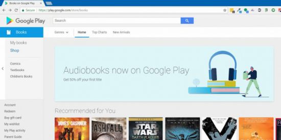 جوجل تعلن عن 50% خصم على اول عملية شراء للكتب الصوتية