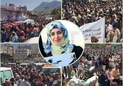 صور : بموكب جنائزي مهيب  الآلاف يشيعون الناشطة" ريهام البدر " 