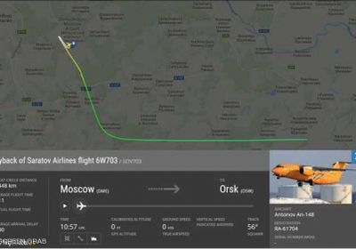 تحطم طائرة روسية تحمل 71 راكبا بعد إقلاعها من موسكو