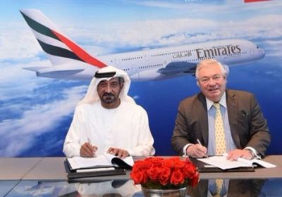 طيران الإمارات توقع صفقة شراء 36 طائرة من "إيرباص A380"