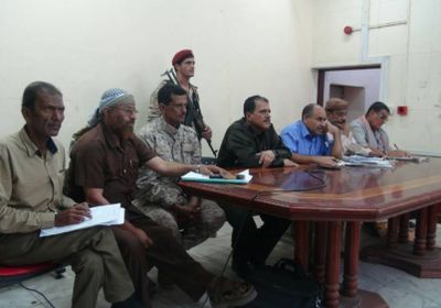  مدير البحث الجنائي يعقد اجتماعا موسعا بضباط  البحث الجنائي  و مدراء البحث بمراكز الشرطة في مديريات عدن.