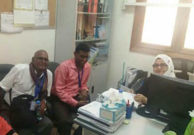 مدير عام الصحة بسقطرى يزور مكتب اليونسيف بعدن لمناقشة آلية دعم برامج الصحة في المحافظة