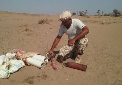 مواطن يعثرعلى «5» عبوات ناسفه في إحدى صحاري محافظة لحج
