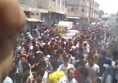 تشييع لاعب كرة قتله الحوثيون يتحول لمظاهرة غاضبة