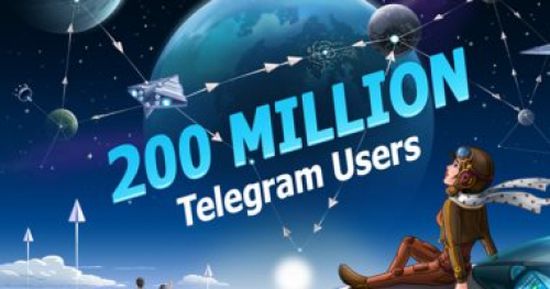 200 مليون مستخدم لتطبيق تليجرام شهرياً