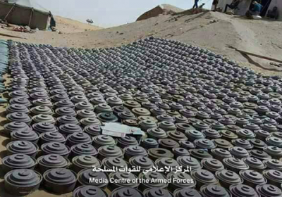 الجيش اليمني تنتزع نحو 2000 لغم وعبوة ناسفة بالجوف
