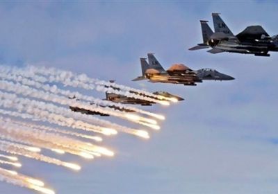 طيران التحالف يستهدف تعزيزات لميليشيا الحوثي في البيضاء
