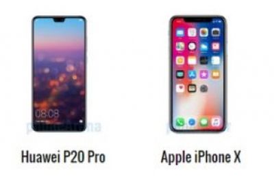 أبرز الاختلافات بين هاتفى هواوى P20 Pro وأيفون X