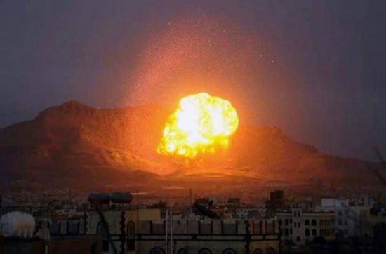 طيران التحالف يقصف مواقع للحوثيين بصنعاء