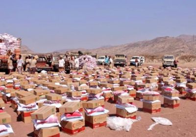 الهلال الأحمر الإماراتي يسيِّر قافلة مساعدات إلى كرش بلحج