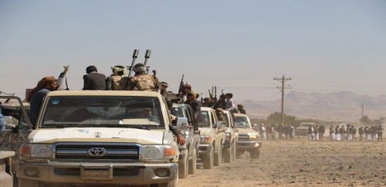 قبائل مأرب تدفع بالمئات من مقاتليها للمشاركة في العمليات العسكرية ضد الحوثيين في جبهة قانية