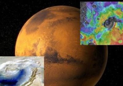 صور جديدة تكشف عن بقايا بركان ضخم على سطح كوكب المريخ