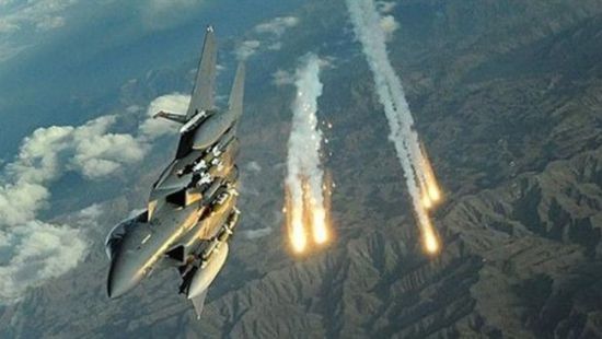 البيضاء :طيران التحالف العربي يستهدف موقع عمليات جماعة الحوثي العسكرية