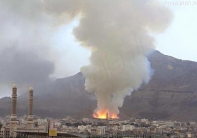 انفجارات عنيفة تهز العاصمة صنعاء مع تحليق مكثف لمقاتلات التحالف 