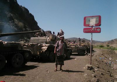 قوات الجيش  تحرر مواقع متفرقة في المعافر غربي تعز
