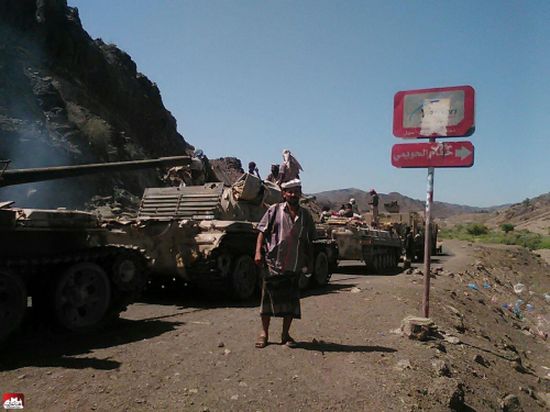 قوات الجيش  تحرر مواقع متفرقة في المعافر غربي تعز