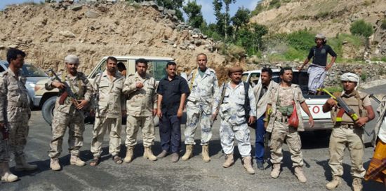 قوات الحزام الأمني بأبين تطهر منطقة الخبر من العناصر الإرهابية