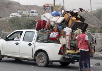  الأمم المتحدة: نزوح أكثر من 15 ألف أسرة  من مناطق غرب اليمن إلى الجنوب 