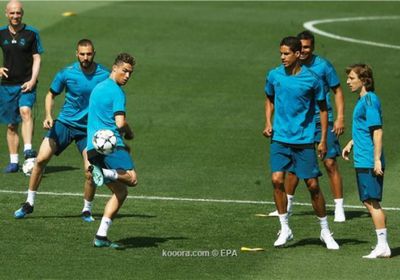 بنزيما يثير الذعر في مران ريال مدريد