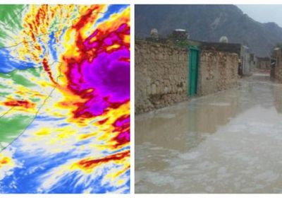 العاصفة مكونو تضرب سقطرى  وتتوجه نحو المهرة وظفار العمانية