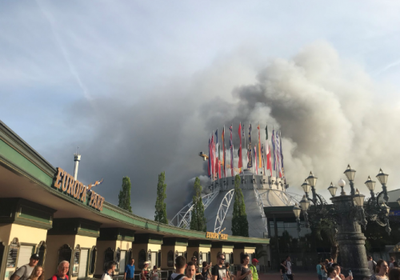 حريق في «يوروبا بارك» ثاني أكبر مدينة ترفيهية في العالم