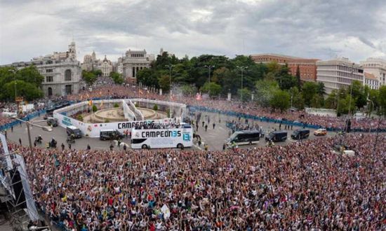بالصور – احتفالات صاخبة لريال مدريد .. نريد الـ14
