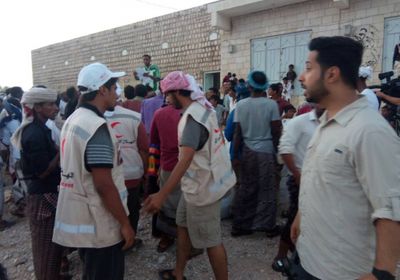 مؤسسة الشيخ خليفة ترسل قافلة أغاثة لمديرية قلنسية بسقطرى 