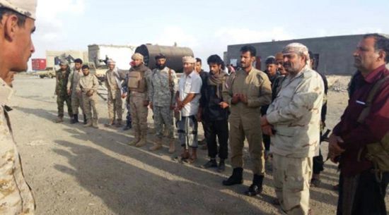 قائد الحزام الأمني بلحج يزور معسكر العر في قطاع يافع ويفتتح الوحدة الصحية في المعسكر 