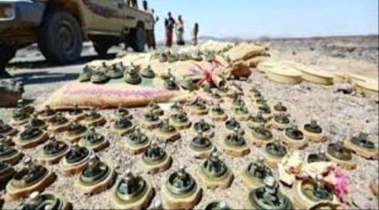 الجيش الوطني يتلف كميات من الألغام والمتفجرات في جبهة البقع