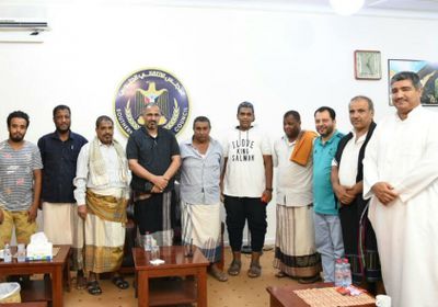 اللواء الزُبيدي يستقبل رئيس وأعضاء مجلس إدارة نادي حسّان الرياضي 