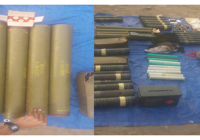 قوات الحزام الأمني في لحج تضبط كميات من الأسلحة والذخائر المهربة