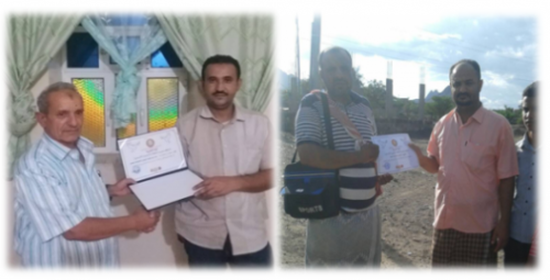 مؤسسة الطاقة التنموية بالضالع تواصل برنامج تكريم الشخصيات الاجتماعية في اطار مشروع نشر السلم الاجتماعي