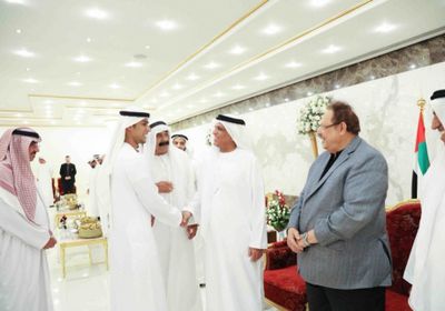 الرئيس علي ناصر يلتقي بحاكمي عجمان ورأس الخيمة 