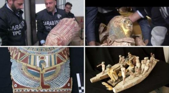 إيطاليا توافق على تسليم مصر الآثار المُهربة