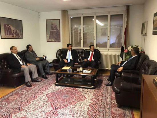 وزير حقوق الإنسان اليمني يستعرض في جنيف مهام الوفد المشارك في الدورة الـ 38 لمجلس حقوق الانسان