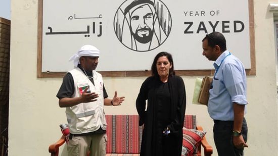  مدير " الهلال الأحمر الإماراتي " في عدن يلتقي وفد مفوضية شئون اللاجئين 