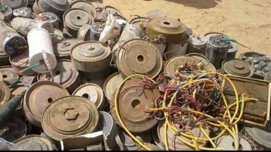 إتلاف كمية من الألغام الحوثية في محافظة شبوة