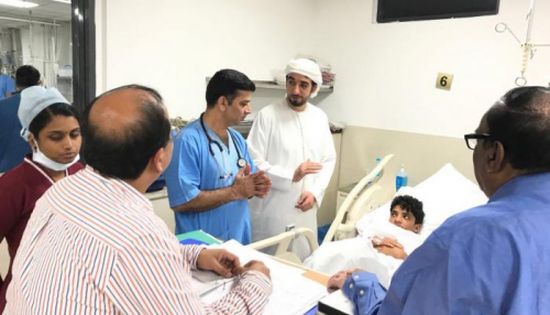 74 جريحاً يمنياً ومرافقوهم إلى الهند لتلقي العلاج على نفقة الإمارات