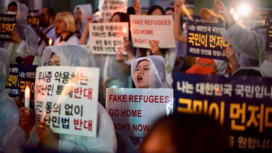 كوريا تنتفض ضد وجود اليمنيين في جيجو " القصة الكاملة لحج اللاجئين الى كوريا" 