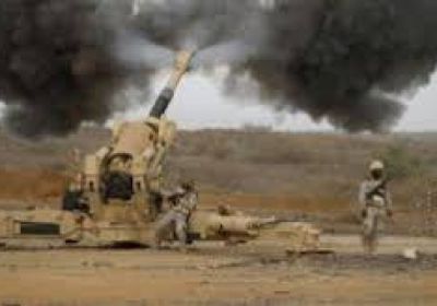 قصف صاروخي ومدفعي يستهدف مواقع وتحركات للمليشيا في رازح وشدا بصعدة